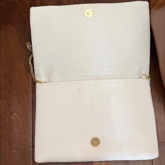 Beaded 'Happily Ever After' Beige Clutch - Picture 2 of 3